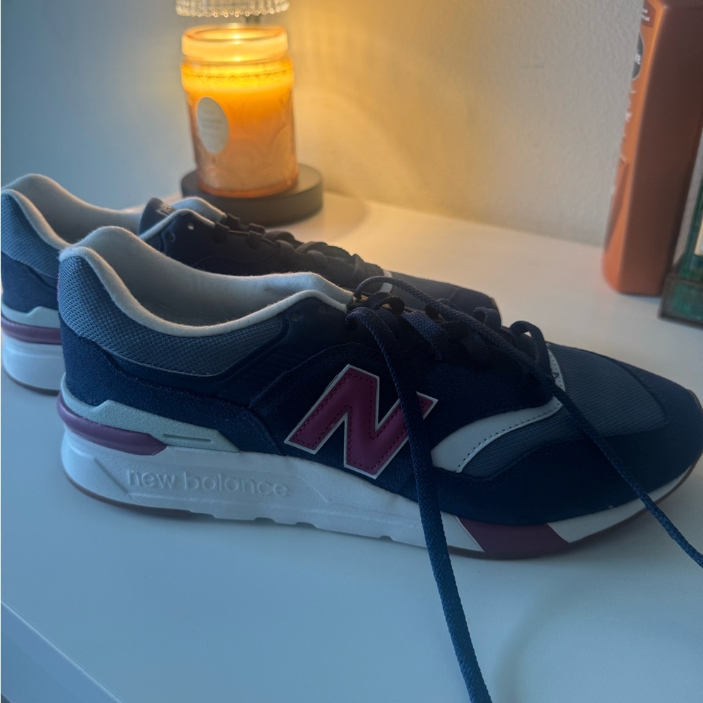 New Balance Navy and Burgundy Athletic Shoes